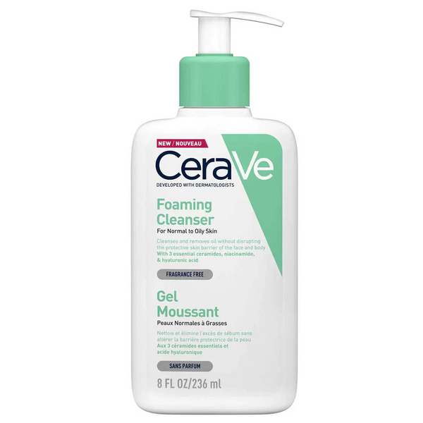 CeraVe Foaming Facial Cleanser Fragrance Free Gel Moussant 236ml